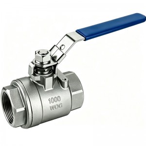2PC Cast Steel Soft Seal Ball Valve 1000WOG