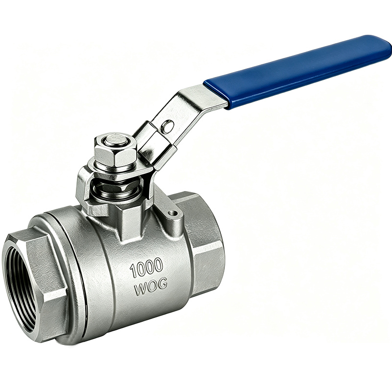 2PC Cast Steel Soft Seal Ball Valve 1000WOG
