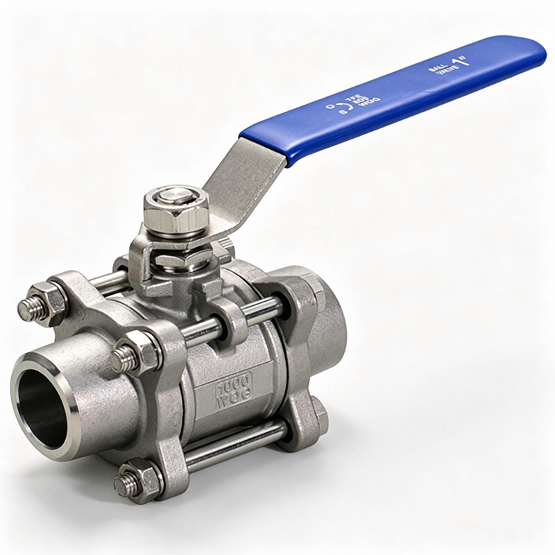 3PC Cast Steel Hard Seal Ball Valve