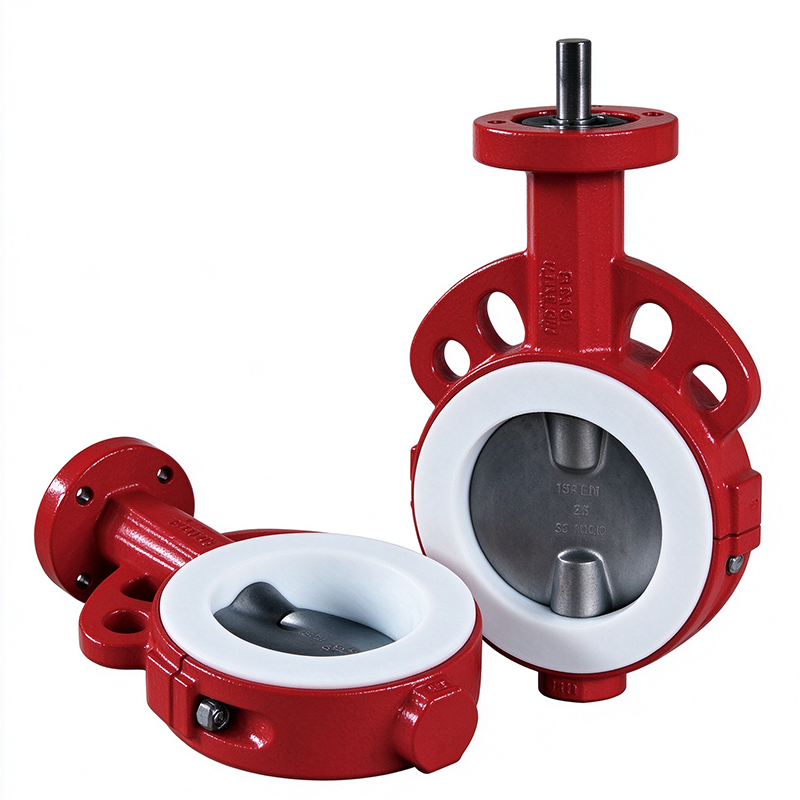 Concentric Fluoroplastic Lined Resilient Seated Wafer Type Butterfly Valve