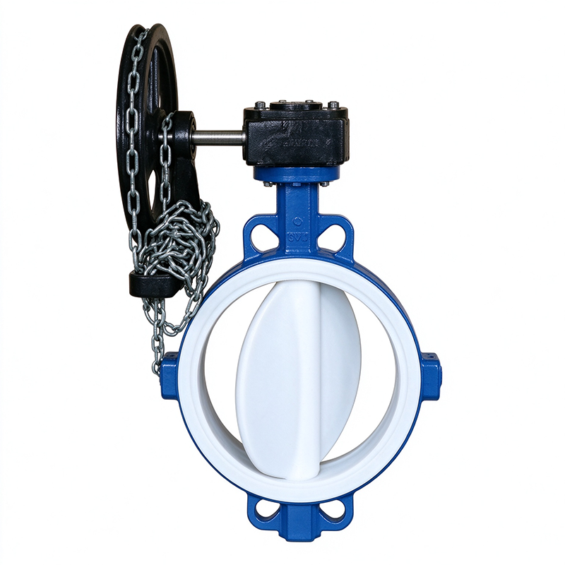 Concentric Fluoroplastic Lined Resilient Seated Wafer Type Butterfly Valve