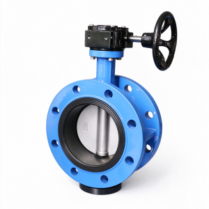 Concentric Rubber Lined Resilient Seated Flanged End Butterfly Valve