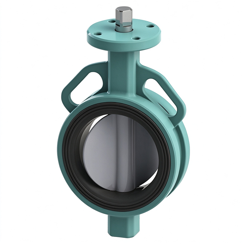 Concentric Rubber Lined Resilient Seated Wafer Type Butterfly Valve