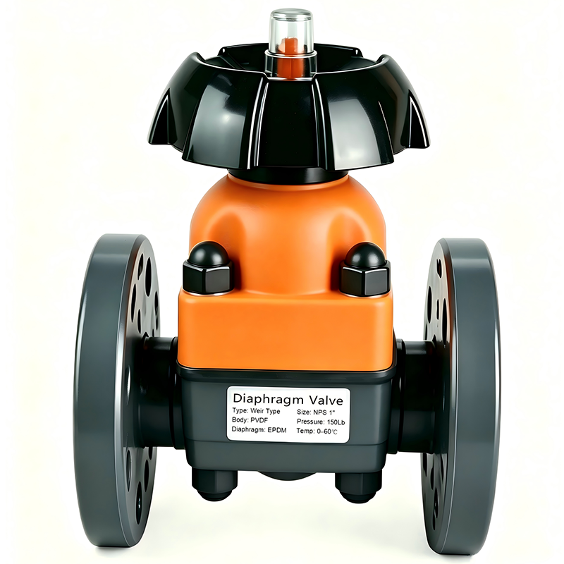 Engineering Plastic Weir-Type Diaphragm Valve
